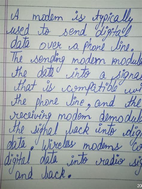 working process of modem - Brainly.in