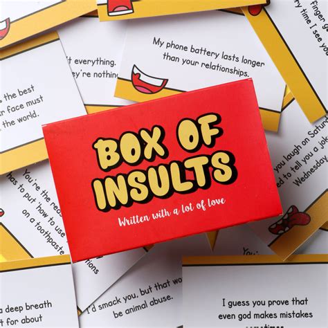 Box of Insults Funny Prank Gift for BFF, Birthday gift for friend – Oye ...
