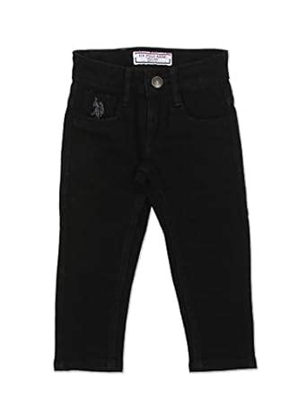 Buy U.S. POLO ASSN. Boys Cotton Mid Rise Solid Brandon Slim Fit Jeans ...
