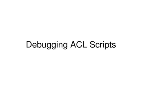 Image result for Debugging ACL Program On IBM IAS 400