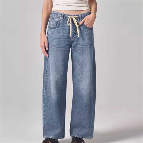 Drawstring Jeans Womens