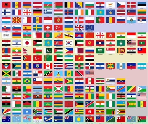 Flags and Their Names 的图像结果