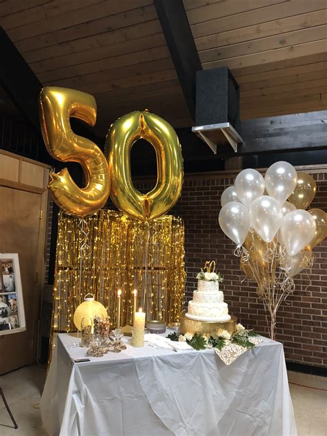 Elegant 50th Wedding Anniversary Party
