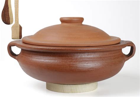 Buy Craftsman Clay Handi/Pot with Lid & Handle for Cooking and Serving ...