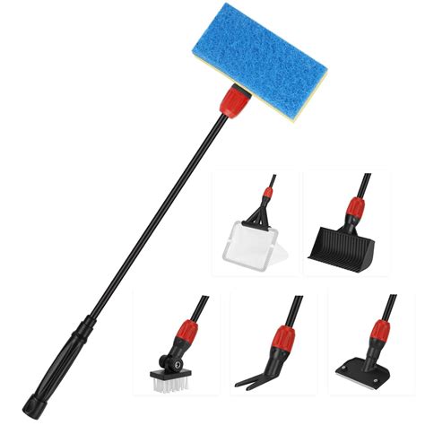 hygger Multi-Use Fish Tank Cleaning Tools Kit, 6 in 1 Aquarium Clean ...