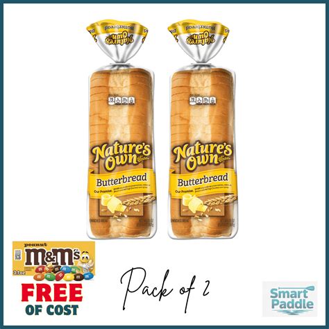 Nature's Own Butterbread Sliced White Bread Loaf, 20 oz, Shelf-Stable ...