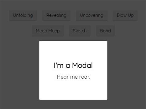 Image result for Modal Menu