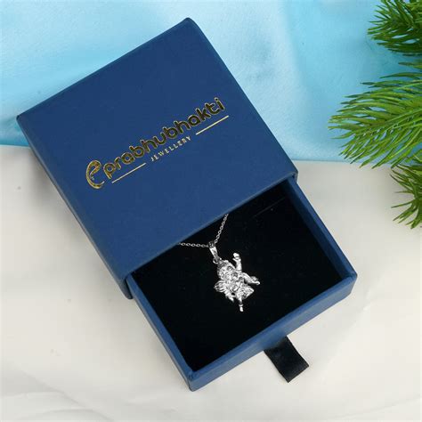 Panchmukhi Hanuman Silver Pendant With Chain – Prabhubhakti