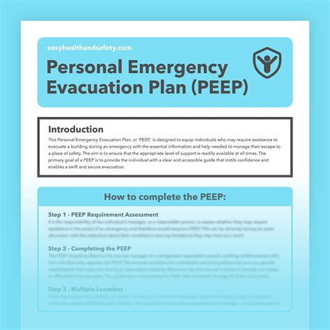 Personal Emergency Evacuation Plan (PEEP) – easyhealthandsafety