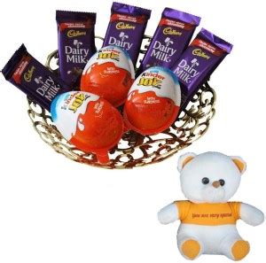 NESTLE Chocolate Hamper With Happy Birthday Teddy Bear | Valentine ...