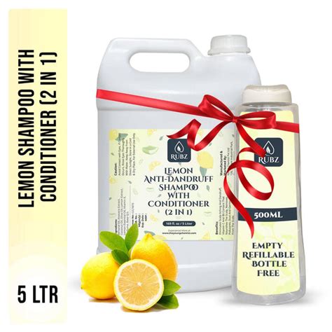 Rubz Lemon Anti-Dandruff Shampoo with Conditioner (2 in 1) | With the