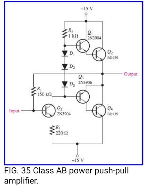 Class Ab Amplifier Circuit Diagram