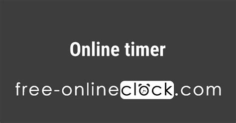 Online Timer