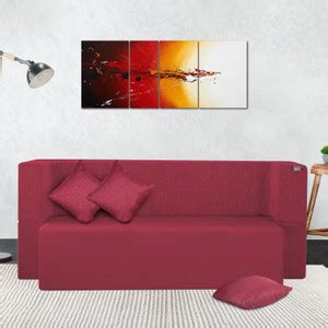 Fresh Up Jute Fabric 72x36x14 Inches with 3 Cushion Cover 3 Seater ...