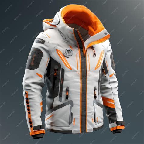 Premium AI Image | Futuristic Winter Jacket Hoodie Hyper Realistic ...