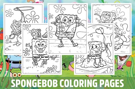 Spongebob Squarepants Coloring Book Pages