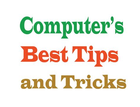 Computer Tips and Tricks 的图像结果