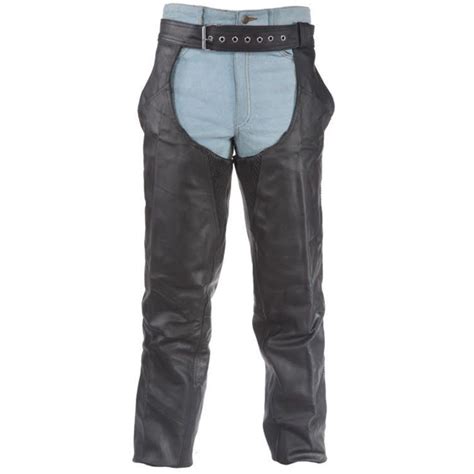 Big and Tall Leather Motorcycle Chaps - Men's - Unisex