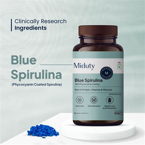 Best Spirulina Tablets/Capsules Supplement | 120 Tabs