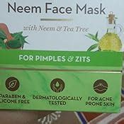 Mamaearth Neem Face Pack, With Neem & Tea Tree For Pimples & Zits 100 ...