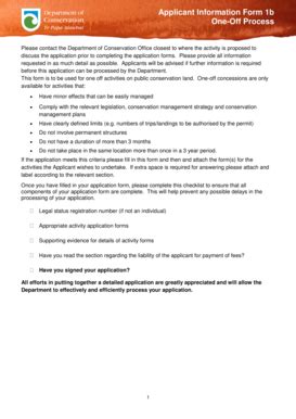 Fillable Online doc govt Concession application, Applicant Information ...