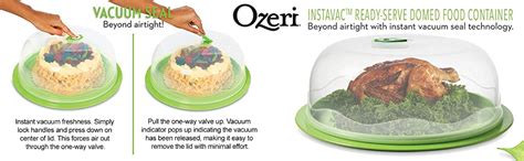 Buy Ozeri FS2 INSTAVAC Ready-Serve Domed Food Storage Container, BPA ...