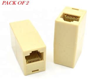 99Gems (PACK OF 2) RJ45 CAT5E CAT6 Couple Plug Network Ethernet LAN ...