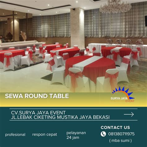 Sewa Round Table Murah Standar Hotel Di Jakarta