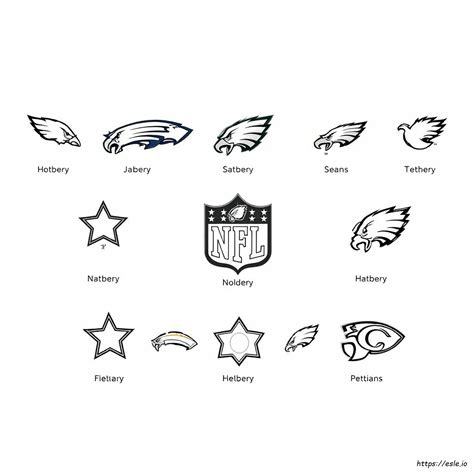 Printable All Nfl Logos Coloring Pages
