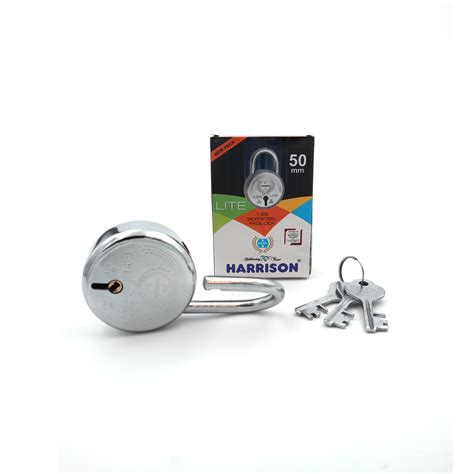 Harrison Locks - Harrison Premium Round Padlock Bcp Finish(T-26 Lite ...