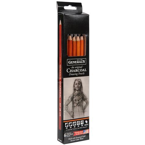 General's Charcoal Drawing Pencils - 6 Piece Set | Hobby Lobby | 2255073