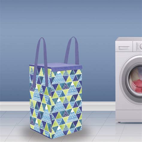 Wonder Cub Foldable Laundry Bag/Basket|Toy Storage Box with Lid,50 L ...