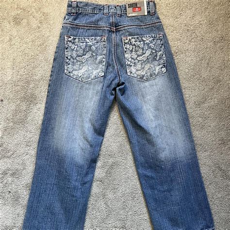 Vintage y2k south pole skater jeans Baggy relaxed... - Depop