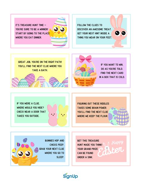 Free Printable Easter Eggs Hunt Riddles For Around The House - FREE Printable A-Z