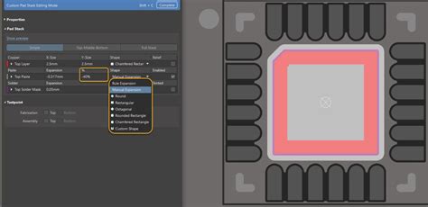 Altium PCB Library Create Custom Pad 的图像结果
