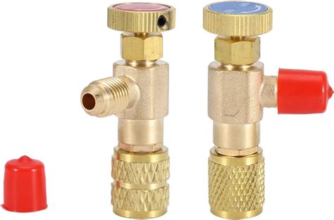 Buy 2pcs Liquid Safety Valve, R410A R22 Refrigerant Charging Valve Air ...