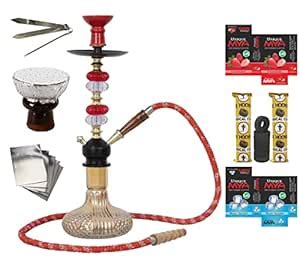 SSR Combo Glass Hookah R (18 Inch) with 2 Premium Herbal Flavour ...