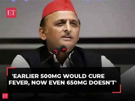 Akhilesh Yadav's 'Paracetamol' attack on BJP: 'Earlier 500mg would cure ...