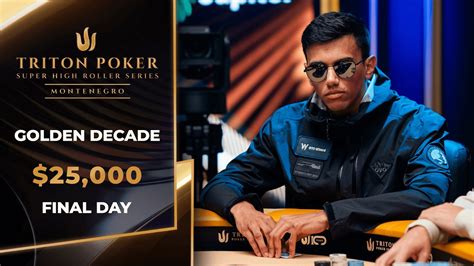 $25K NLH Golden Decade – Event #1 (Final Day) | Triton SHRS Montenegro ...
