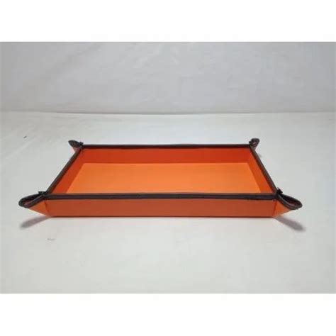 Leather Tray - Leather Serving Tray Manufacturer from Delhi