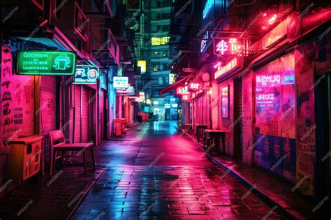 Digital art, wide angle, ambient haze street performer, neon signs, evening crowd, moody vibes 的图像结果