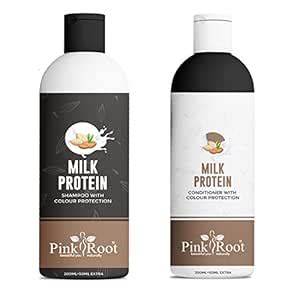Buy Pink Root Milk Protein Shampoo (200+50) ml with Conditioner (200+50 ...