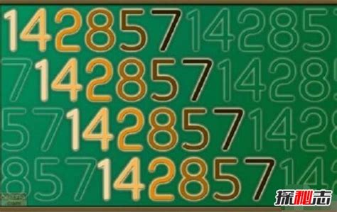 世界上最神奇的数字142857在哪里被发现(神秘数字142857是什么意思)_金纳莱网