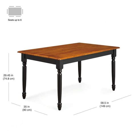 Better Homes And Gardens Autumn Lane Farmhouse Dining Table, Black And ...