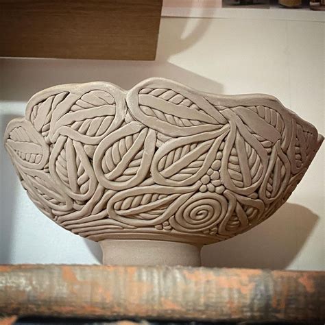 Mesmerizing Coil-Built Pottery Bowl with Carved Surprise Inside