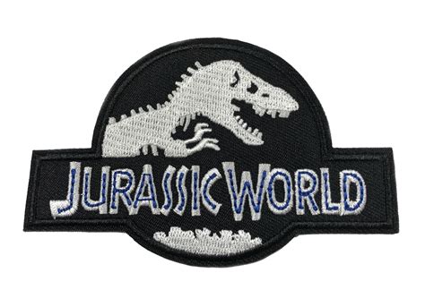 Buy Jurassic Park Jurassic World Movie Logo - T-rex - 4 Embroidered ...