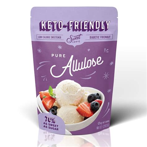 SWEET LOGIC Allulose Keto Sugar Substitute, Low Calorie Sugar Sweetener ...