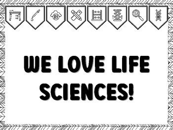 WE LOVE LIFE SCIENCES! Grade 2 Science Bulletin Board Kit school ...
