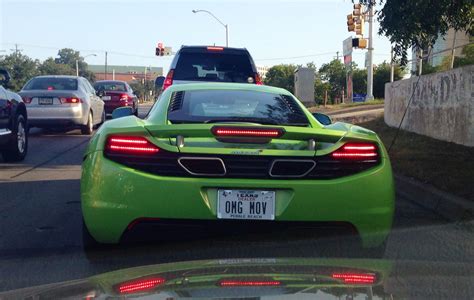 McLaren MP4-12C with a great vanity plate - Imgur | Vanity plate, Funny ...