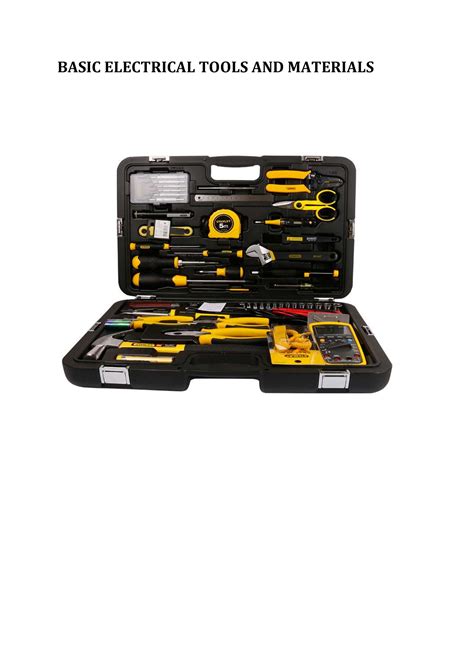 Image result for Basic Electrical Tools